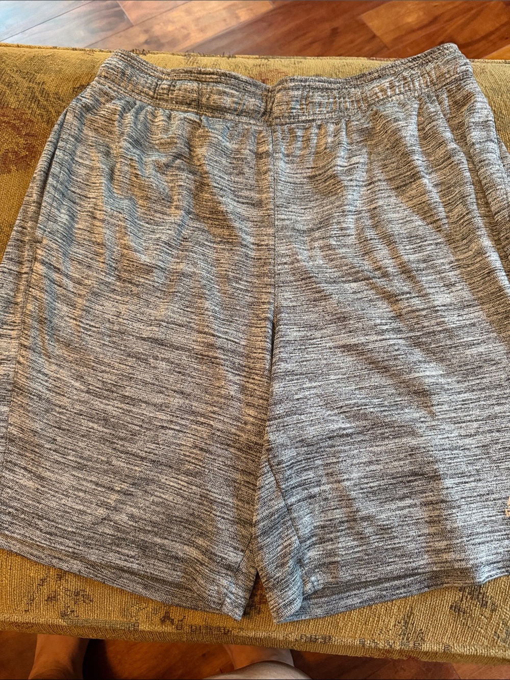 Reebok Men's Grey Heather Pull-On Shorts.  Gently worn.